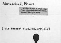 Abraschek, Franz