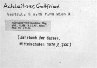 Achleitner, Gottfried