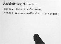 Achleitner, Hubert