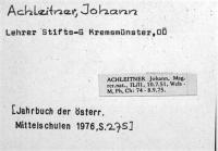 Achleitner, Johann