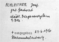 Achleitner, Josef