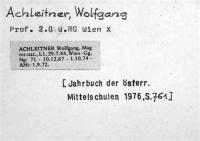 Achleitner, Wolfgang