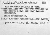 Achleuthner, Leonhard