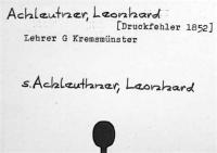 Achleutner, Leonhard