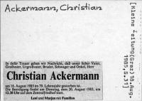 Ackermann, Christian
