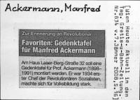 Ackermann, Manfred