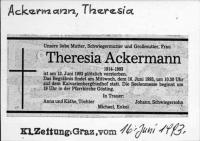 Ackermann, Theresia