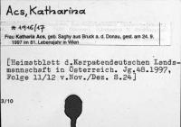 Acs, Katharina