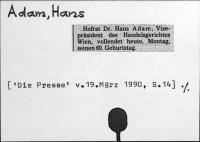 Adam, Hans