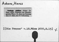 Adam, Hofrat Dr. Hans