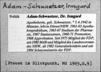 Adam-Schwaetzer, Irmgard