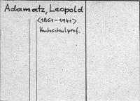 Adamatz, Leopold