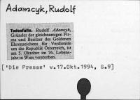 Adamcyk, Rudolf