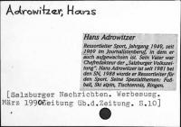 Adrowitzer, Hans