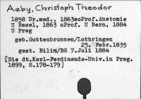 Aeby, Christoph Theodor
