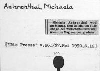 Aehrenthal, Michaela