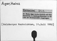 Ager, Heinz