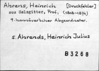 Ahrens, Heinrich, Prof.