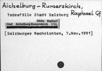 Aichelburg-Rumerskirch, Raphael Graf