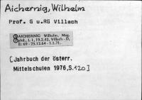 Aichernig, Wilhelm