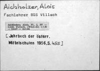 Aichholzer, Alois
