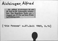 Aichinger, Alfred