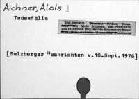 Aichner, Alois