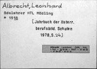 Albrecht, Leonhard