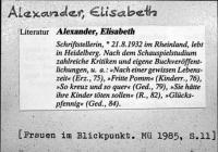 Alexander, Elisabeth