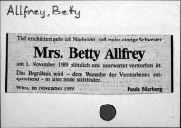 Allfrey, Betty