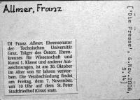 Allmer, Franz, DI