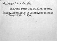 Allner, Friedrich