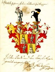 Hentl, Johann Peter, Landrat in Kärnten, Ritterstand 8.4.1772, Wappen