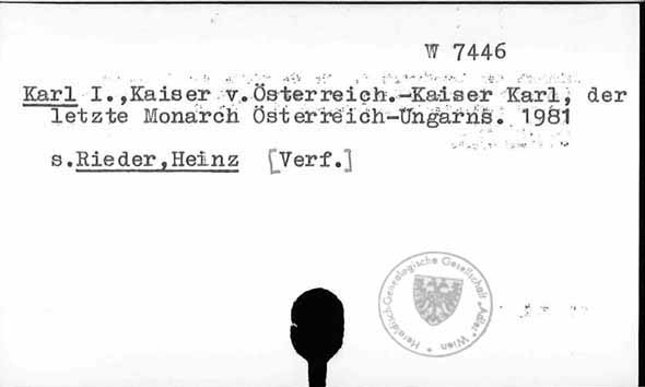 Karl I., Kaiser von Österreich