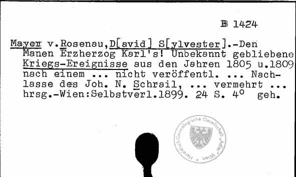 Mayer von Rosenau, David Sylvester