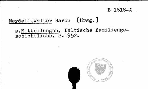 Maydell Walter Baron