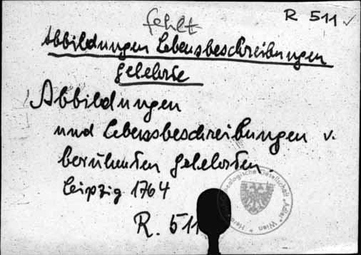 Abbildungen Lebensbeschreibungen Gelehrte [R-511.]