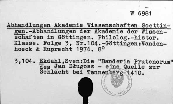 Abhandlungen Akademie Wissenschaften Göttingen [W-6981.]