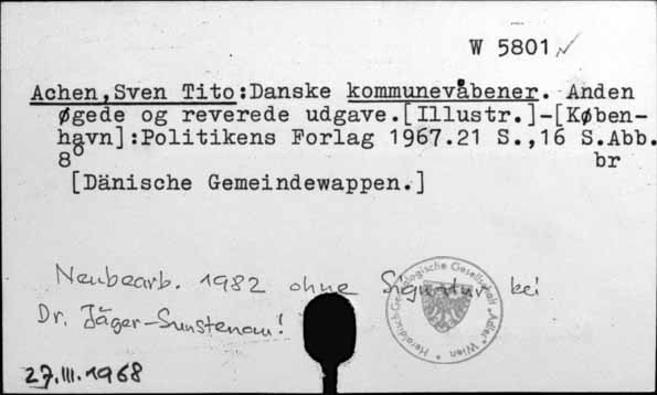 Achen, Sven Tito [W-5801.]