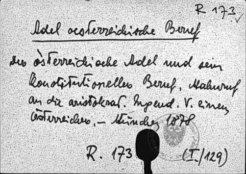 Adel österreichischer Beruf