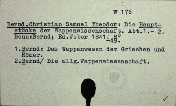 Bernd, Christian Samuel Theodor [W-176.]
