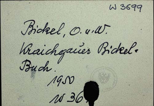 Bickel O. W.