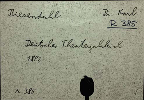 Biesendahl, Dr. Karl