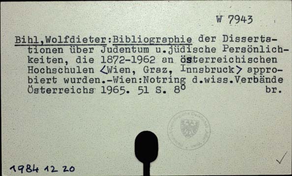 Bihl Wolfdieter