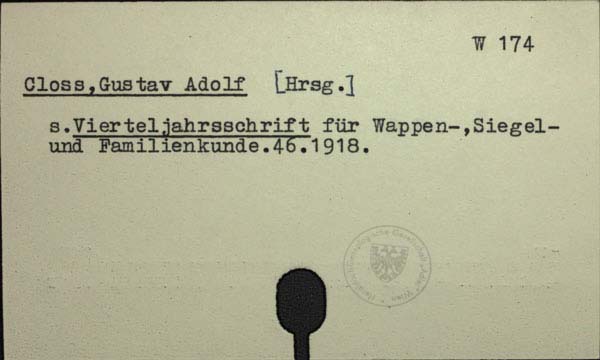 Closs Gustav Adolf [W-00174.]