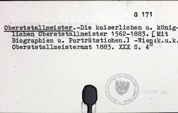 Oberstallmeister