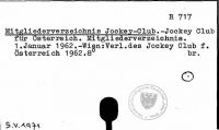 Mitgliederverzeichnis Jockey-Club