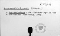 Abrahamowicz, Zygmunt [Mitarbeiter] [W-7075.13]