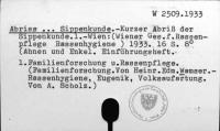 Abriss ... Sippenkunde [W-2509.1933]