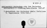 Adelsarchiv deutschen [W-5731.3]